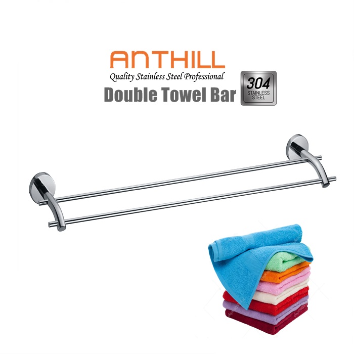 double rod towel bar